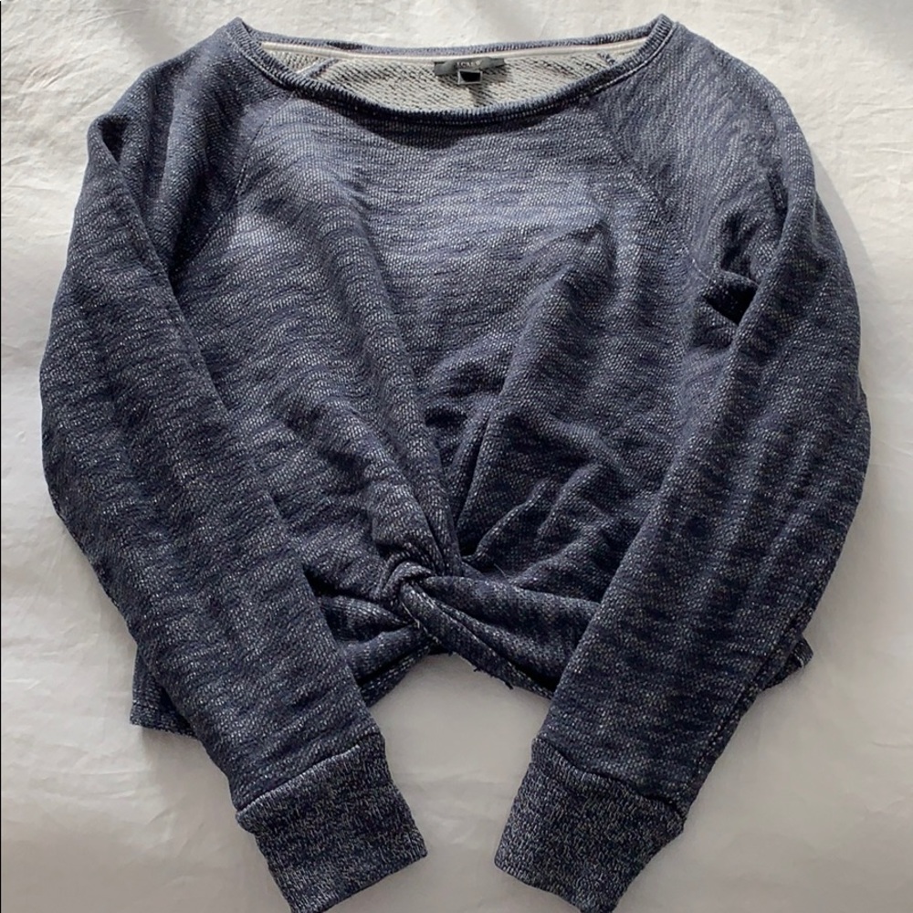 J. Crew soft 100% cotton knot sweater